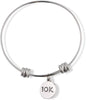 Emerald Park Jewelry 10k Running Fancy Charm Bangle