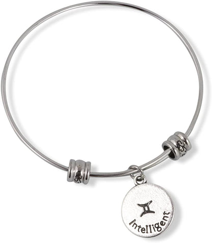 Emerald Park Jewelry Gemini Horoscope Astrology Fancy Bangle
