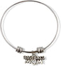 Emerald Park Jewelry Baseball Mom Fancy Charm Bangle