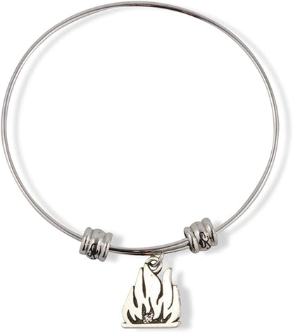 Emerald Park Jewelry Fire Campfire Fancy Charm Bangle