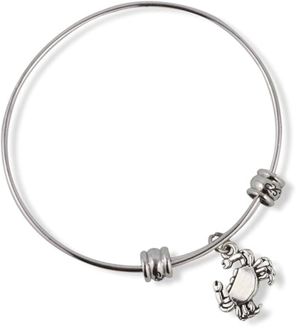 Crab Charm Fancy Bangle