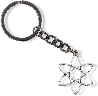 Emerald Park Jewelry Atomic Symbol Charm Keychain