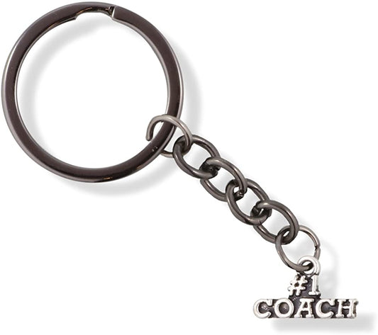 EPJ Number One #1 Coach Charm Keychain