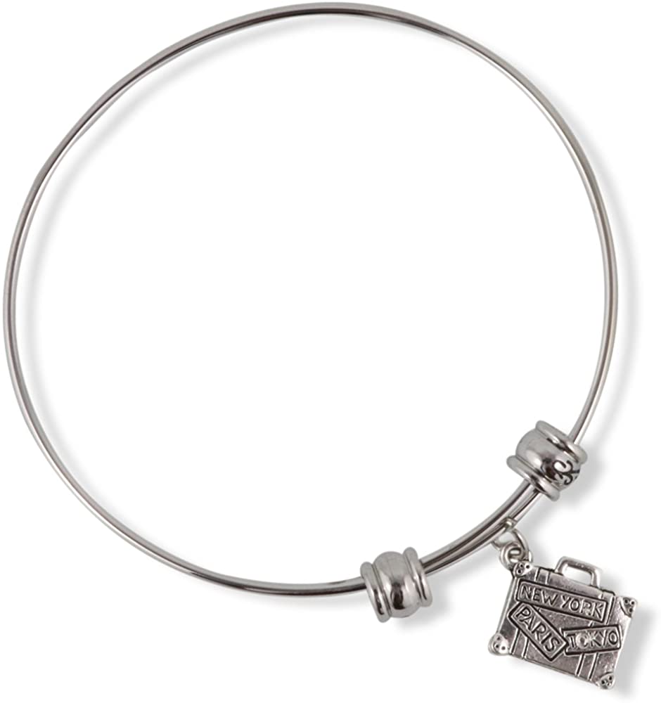 Emerald Park Jewelry Travel Luggage Suitcase Fancy Bangle