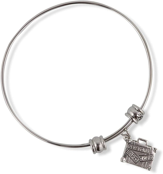 Emerald Park Jewelry Travel Luggage Suitcase Fancy Bangle