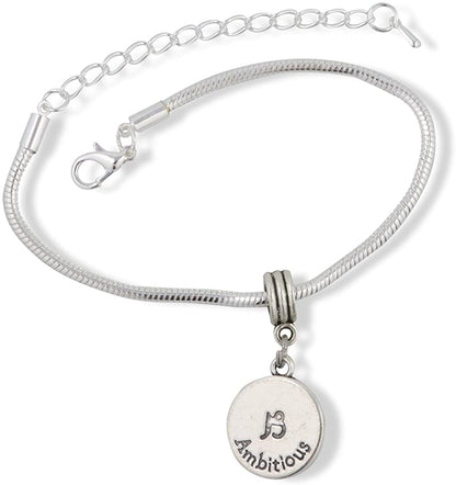 Emerald Park Jewelry Capricorn Astrology Sign Snake Chain Charm Bracelet