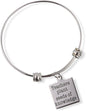 Emerald Park Jewelry Teachers Plant Seeds of Knowledge Charm Fancy Bangle