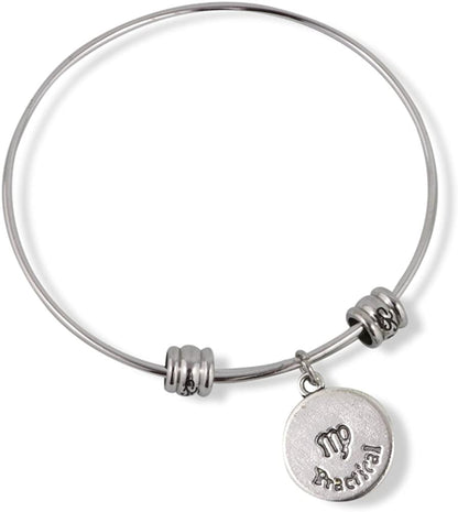 Emerald Park Jewelry Virgo Horoscope Astrology Fancy Charm Bangle