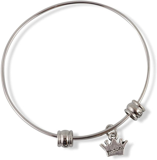 Emerald Park Jewelry Crown with Princess Print Fancy Bangle