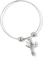 EPJ Fisherman Catching Fish in Row Boat Fancy Charm Bangle