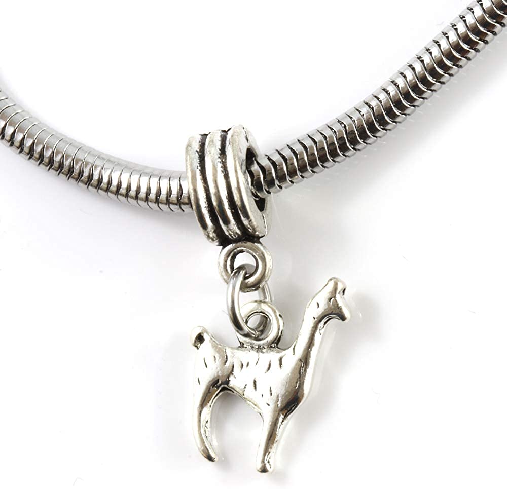 Llama Bracelet | Stainless Steel Snake Chain Bracelet