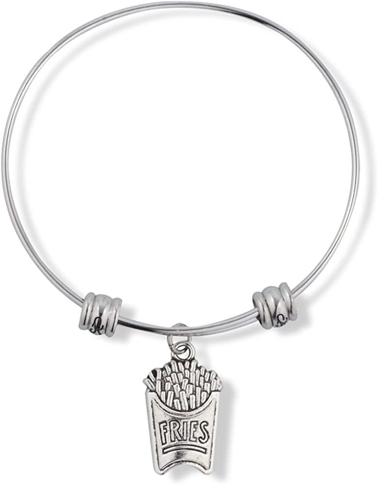 Food Bracelet | French Fries Fancy Charm Bangle