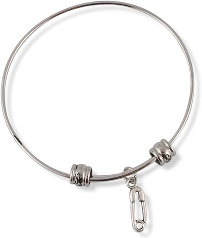 Safety Pin Fancy Bangle