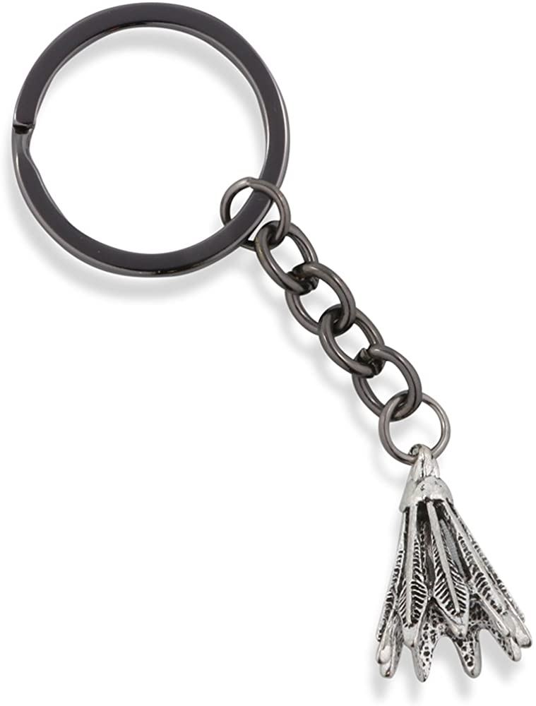 Emerald Park Jewelry Shuttlecock Birdy Badminton Sports Charm Keychain
