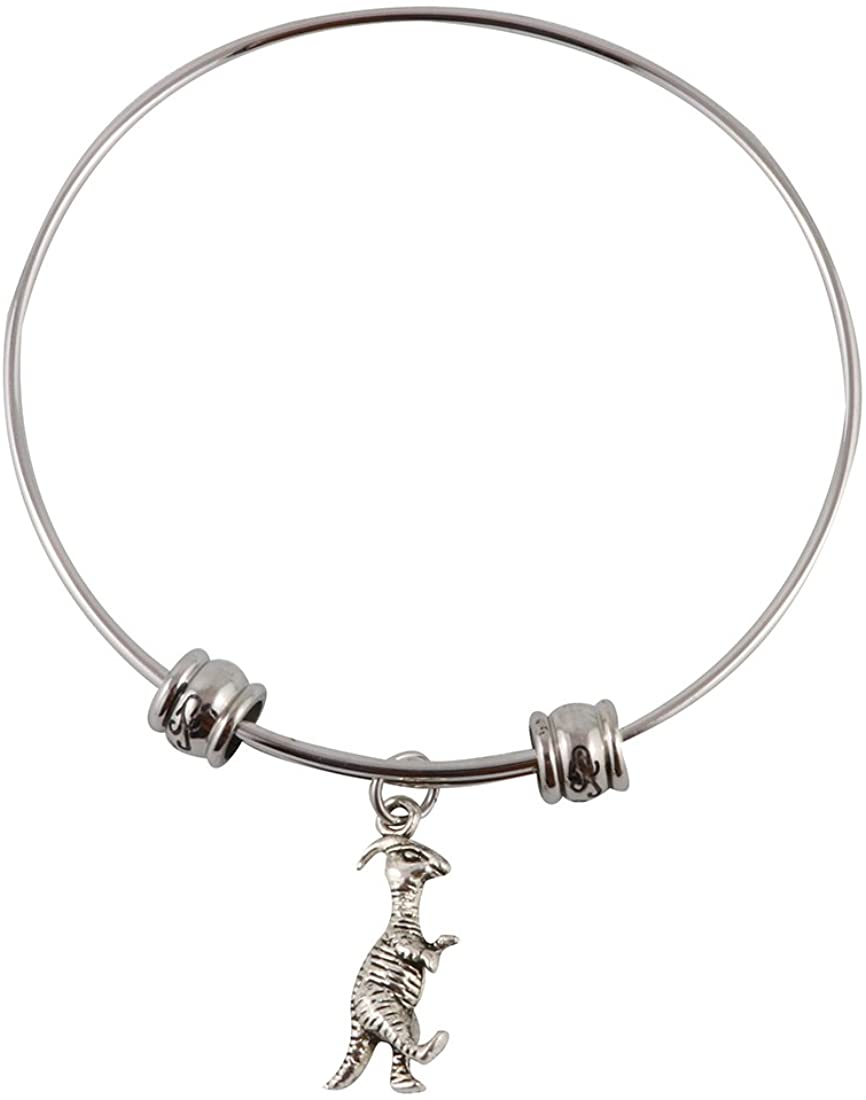 Dinosaur Bracelet for Women | Parasaurolophus Dinosaur Fancy Bangle