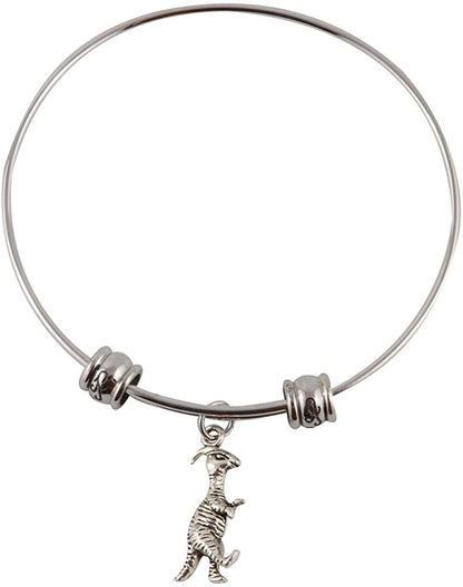 Dinosaur Bracelet for Women | Parasaurolophus Dinosaur Fancy Bangle