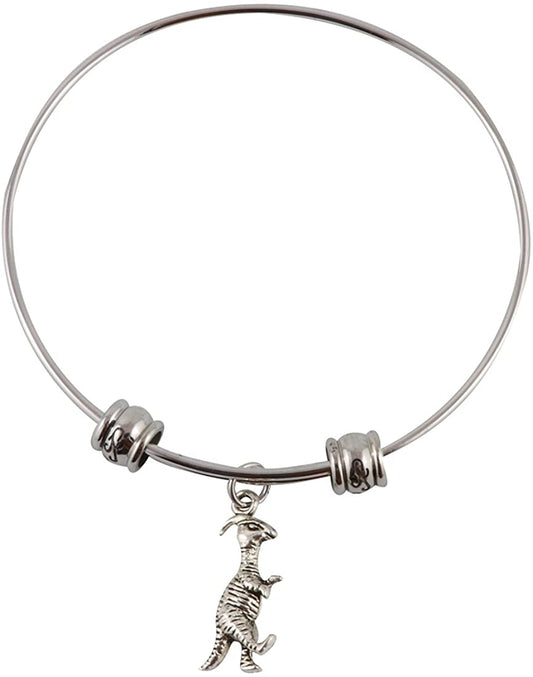 Dinosaur Bracelet for Women | Parasaurolophus Dinosaur Fancy Bangle