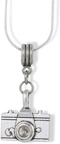 Camera Necklace | Photographer Gifts Camera (Large) Jewelry for Women Bracelet Silver Plated Chain Charm Novelty Photography Gifts Camera Gifts for Women Men Boys and Girls