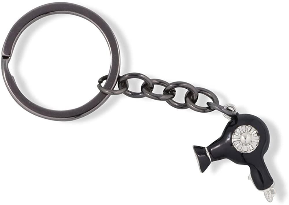 Emerald Park Jewelry Blow Dryer Hair Stylist Charm Keychain