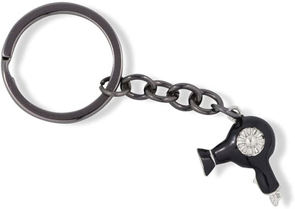 Emerald Park Jewelry Blow Dryer Hair Stylist Charm Keychain