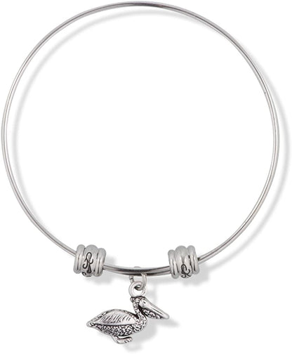 EPJ Pelican Bird Fancy Charm Bangle