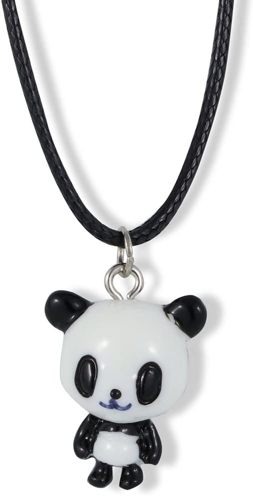 Panda Necklace | Pendant Charm Gift for Kids Women Men Girls and Boys Jewelry Panda Bear Gifts Giant Stuff Accessories Baby Decor