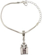 Emerald Park Jewelry Castle Snake Chain Charm Bracelet