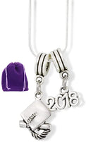 2018 Graduation Party Gifts for Her Necklace Pendant Jewelry Charm Gift for Women and Men Accessories Favors Class of 2018 Grad Gifts