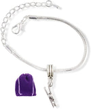 Clothes Pin Snake Chain Charm Bracelet