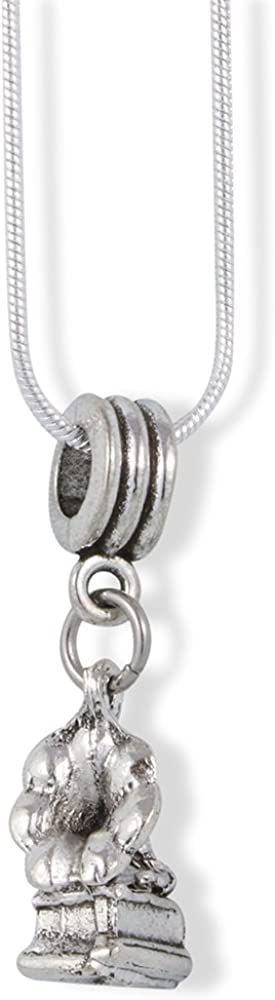 Grammaphone Record Player Grammy Charm Snake Chain Necklace