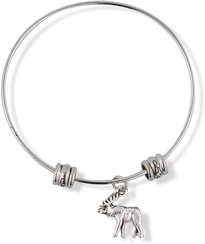 Moose Fancy Charm Bangle