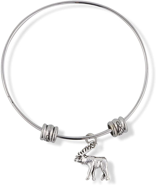 Moose Fancy Charm Bangle