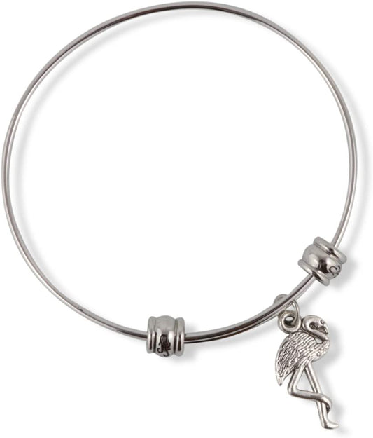 Emerald Park Jewelry Flamingo Bracelet | Flamingo Bird Fancy Bangle