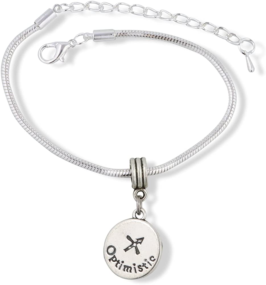 Emerald Park Jewelry Sagittarius Astrology Sign Snake Chain Charm Bracelet