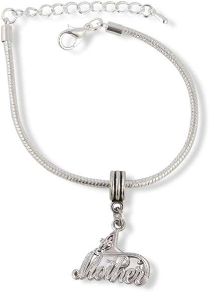 #1 Mother Snake Chain Charm Bracelet