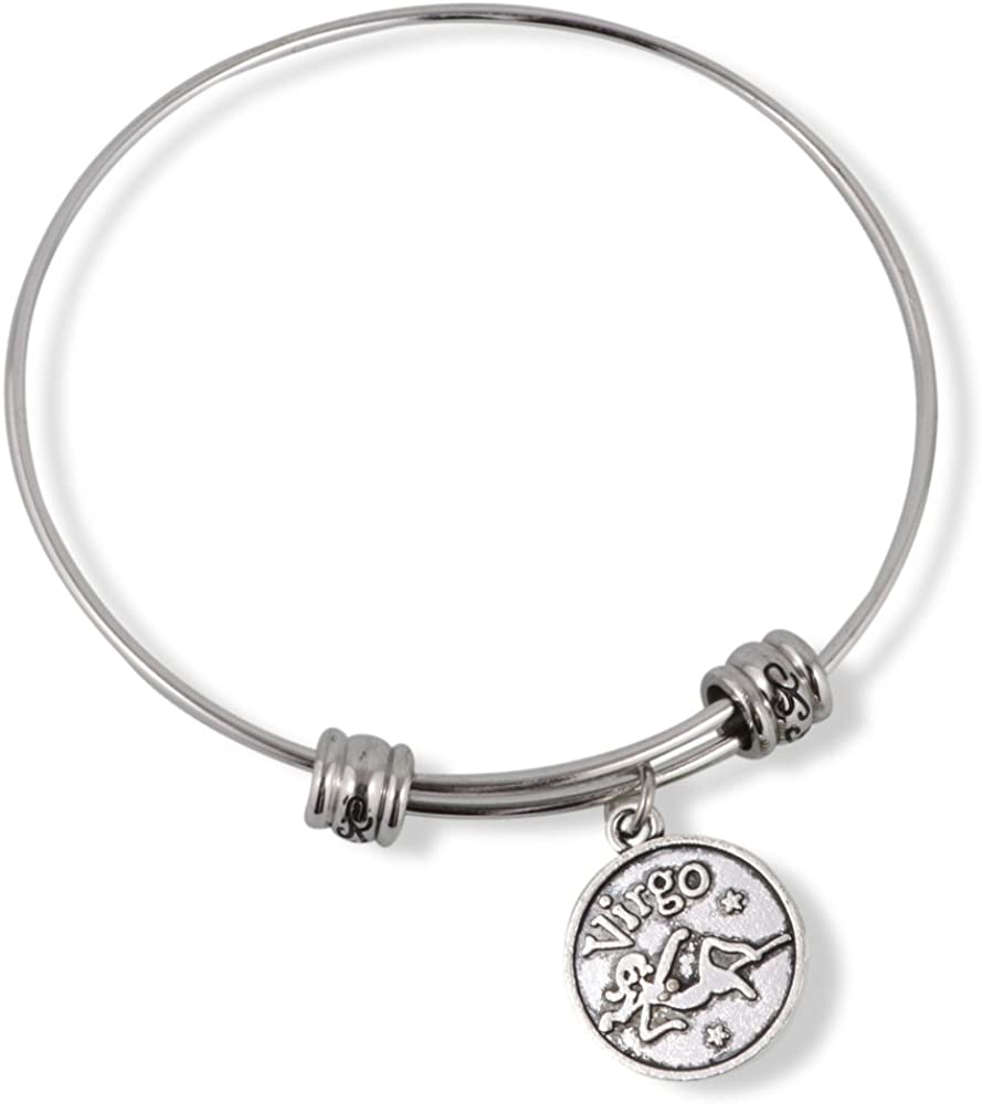 Emerald Park Jewelry Virgo Horoscope Astrology Fancy Charm Bangle