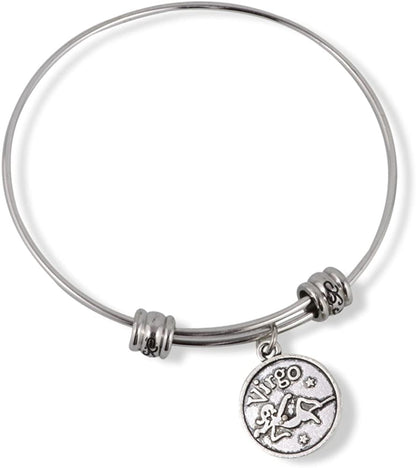 Emerald Park Jewelry Virgo Horoscope Astrology Fancy Charm Bangle