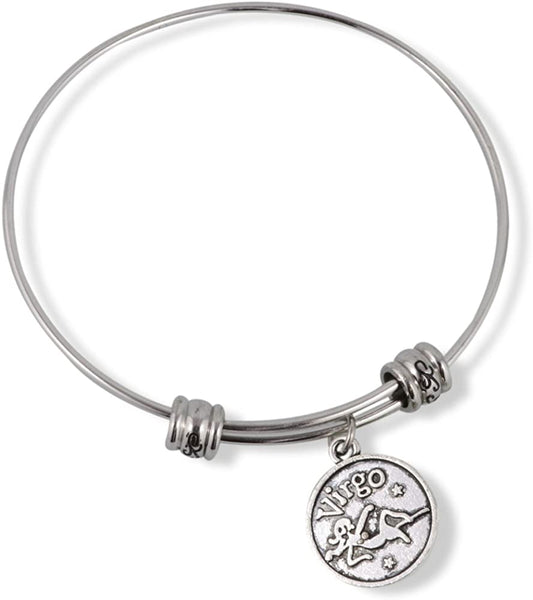 Emerald Park Jewelry Virgo Horoscope Astrology Fancy Charm Bangle