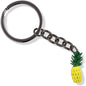Pineapple Yellow Green Stem Charm Keychain