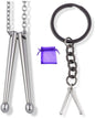 Drummer Necklace and Keychain | 100% Stainless Steel Drummer Gifts for Men a Great Drumline Necklace and Drum Major Charm makes Great Drummer Jewelry for Men and Women or Percussion Necklace for Men