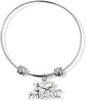 I Love Heart Music Fancy Charm Bangle