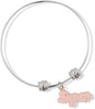 EPJ Super Pink Fancy Charm Bangle