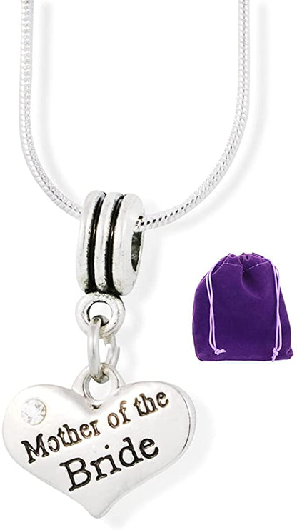 Mother of the Bride Charm Snake Chain Necklace