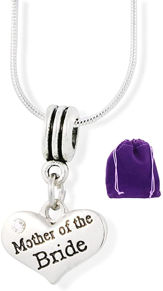 Mother of the Bride Charm Snake Chain Necklace