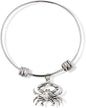 Emerald Park Jewelry Crab with dots on Shell and 2 Eyes Fancy Charm Bangle
