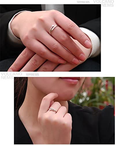 Emerald Park Jewelry Heart Love Wedding Band Silver Plated Adjustable Ring