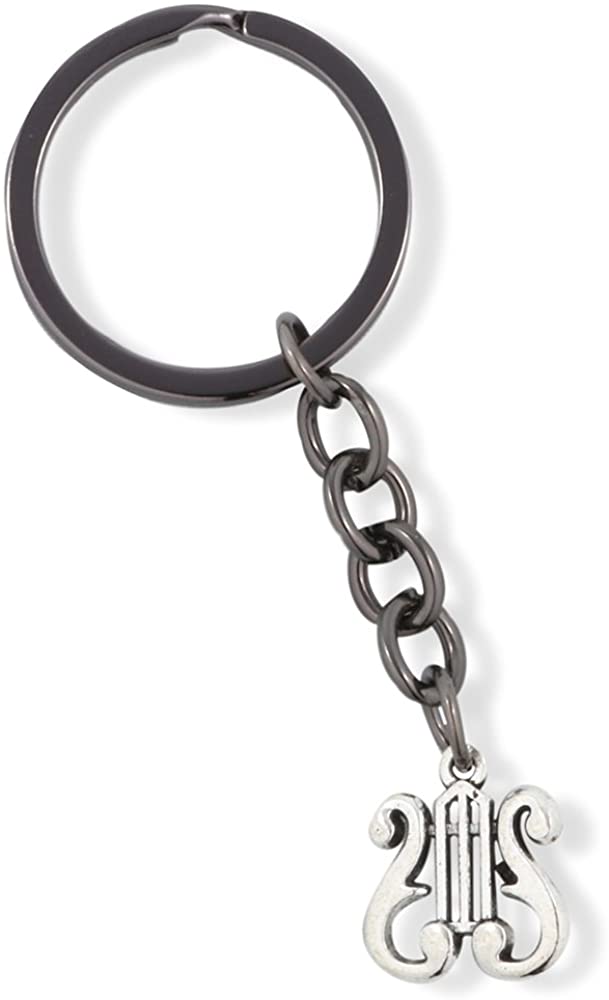 EPJ Harp Gifts | Lyre Harp Keychain for Musicians That Love The Harp Instrument Keychain or Musical Instrument Keychain to go with Your Harp Jewelry or Harp Pendant