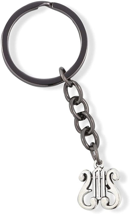 EPJ Harp Gifts | Lyre Harp Keychain for Musicians That Love The Harp Instrument Keychain or Musical Instrument Keychain to go with Your Harp Jewelry or Harp Pendant