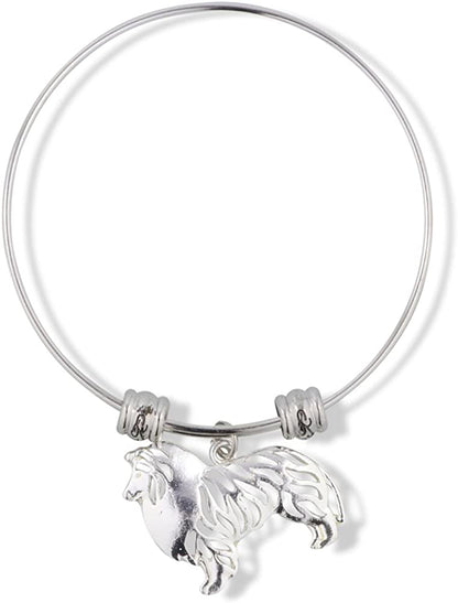 EPJ Collie Dog Fancy Charm Bangle