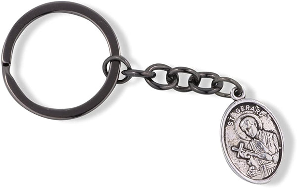 Catholic Gifts St Saint Gerard Fertility Keychain Jewelry Religious Jewelry for Women Charm Gifts Catholic Keychain for Women Men Boys and Girls